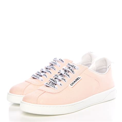 chanel canvas sneakers
